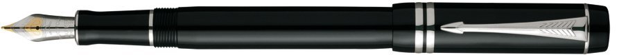 Перьевая ручка Parker Duofold F89, Black PT