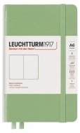 Записная книжка Leuchtturm A6 (в точку), 187 стр., твердая обложка, пастельно-зеленая