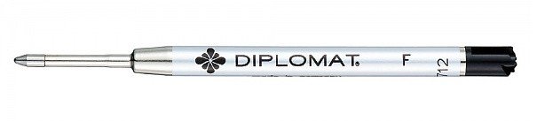 Стержень Diplomat для шариковой ручки, черный, F (тонкий)