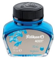 Флакон с чернилами для ручек перьевых Pelikan INK 4001 78, бирюзовые чернила 30 мл