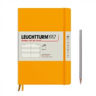 Записная книжка Leuchtturm Rising Colours А5 (в линейку), 123 стр., мягкая обложка, теплый желтый
