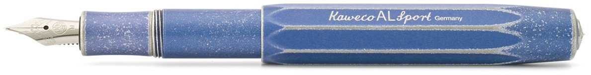 Ручка перьевая AL Sport Stonewashed F 0.7мм синий состаренный корпус
