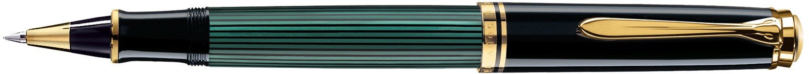 Роллер Pelikan Souveraen R 600, черный/зеленый, подарочная коробка