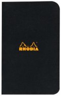 Тетрадь Rhodia Classic, A7, клетка, 80 г, черный