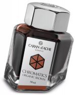 Флакон с чернилами Carandache CHROMATICS Organic Brown (50мл), коричневый