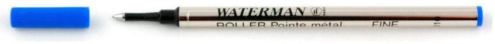 Стержень для ручки роллера Waterman, толщина линии тонкая (F), цвет синий