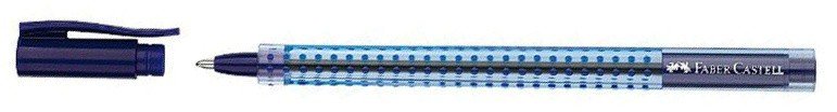 Ручка шариковая Faber-Castell Grip 2020 (544551) корпус пластик прозрачный/синий синие чернила