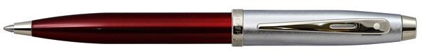 Шариковая ручка Sheaffer 100 Brushed Chrome Plated Cap Red Barrel Nickel CT