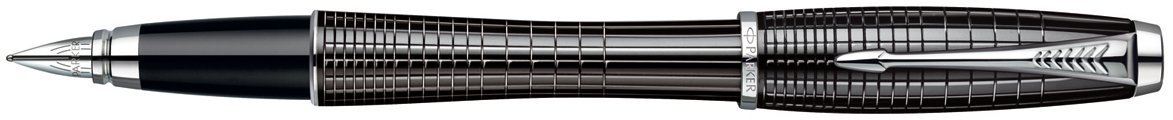 Перьевая ручка Parker Urban Premium F204, Ebony Metal Chiselled CT
