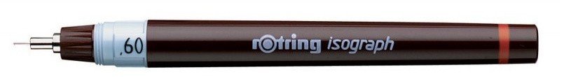 Изограф Rotring 1903493 0.6 мм, корпус бордовый