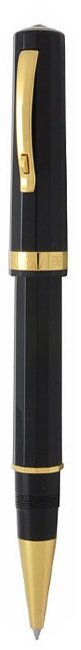 Ручка роллер Omas Milord Black Dorato