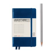 Записная книжка Leuchtturm A6 (в линейку), 187 стр., твердая обложка, королевски-синяя