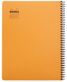 Тетрадь Rhodia 4 Colors Book на спирали, A4+, клетка, с разделителями, 80 г, черный