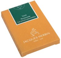 Картриджи для перьевых ручек Herbin Prestige, Vert amazone Зеленый, 7 шт.