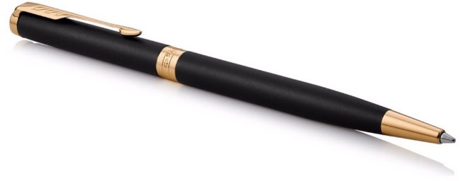 Шариковая ручка Parker Sonnet Core K428 Slim, Matte Black GT Шариковая ручка Parker Sonnet Core K428 Slim, Matte Black GT