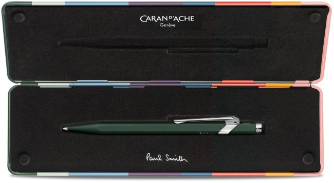 Шариковая ручка Caran d'Ache Office Paul Smith 2, Racing Green в подарочной коробке Шариковая ручка Caran d'Ache Office Paul Smith 2, Racing Green в подарочной коробке