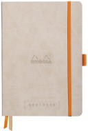 Записная книжка Rhodiarama Goalbook в мягкой обложке, A5, точка, 90 г, Beige Бежевый