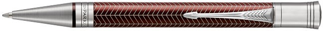 Шариковая ручка Parker Duofold K307 Prestige Metal Burgundy Chevron CT