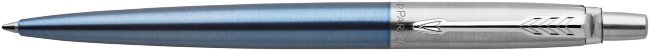 Набор: Две шариковые ручки Parker Jotter Stainless Steel CT/ Waterloo Blue CT, блокнот, подарочная коробка Набор: Две шариковые ручки Parker Jotter Stainless Steel CT/ Waterloo Blue CT, блокнот, подарочная коробка