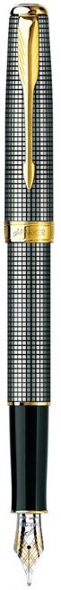 Перьевая ручка Parker Sonnet F534, Sterling Silver - Cisele GT