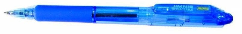 Ручки шариковые Zebra JIMNIE RETRACTABLE 1мм, синие чернила (12 штук)