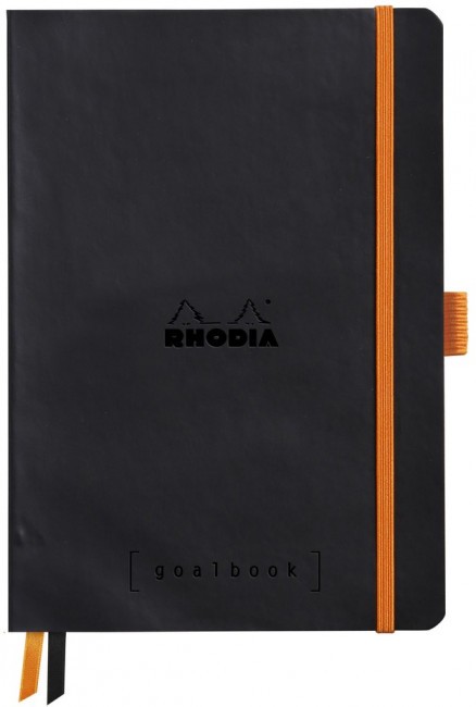 Записная книжка Rhodiarama Goalbook в мягкой обложке, A5, точка, 90 г, Black Черный Записная книжка Rhodiarama Goalbook в мягкой обложке, A5, точка, 90 г, Black Черный