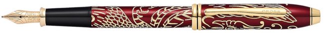 Перьевая ручка Cross Year of the Rooster, красный/золотистый Перьевая ручка Cross Year of the Rooster, красный/золотистый