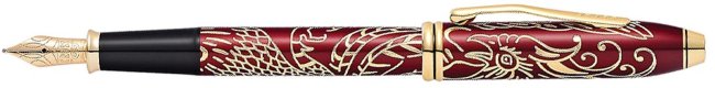 Перьевая ручка Cross Year of the Rooster, красный/золотистый Перьевая ручка Cross Year of the Rooster, красный/золотистый