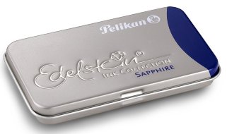 Картриджи с чернилами Pelikan Edelstein EIBT6 Sapphire, синий, 6 шт