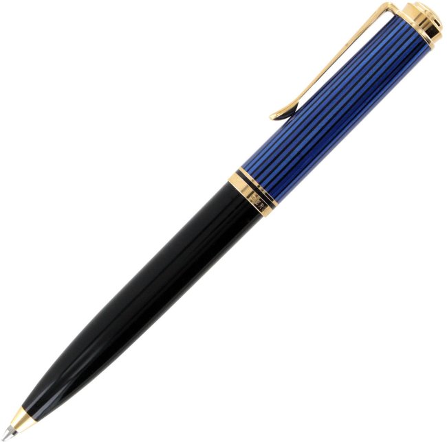 Ручка шариковая Pelikan Souveraen K 800 Black Blue GT, подарочная коробка Ручка шариковая Pelikan Souveraen K 800 Black Blue GT, подарочная коробка