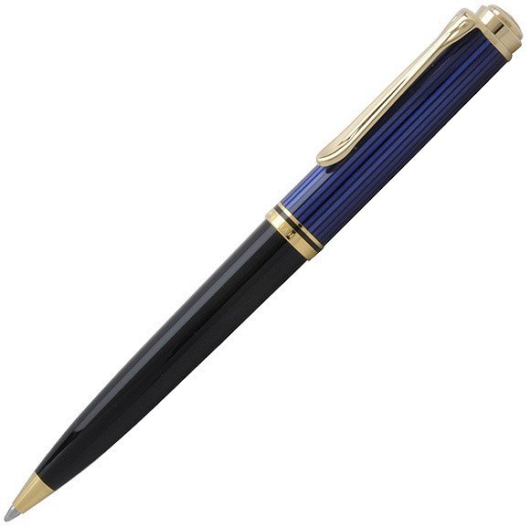 Ручка шариковая Pelikan Souveraen K 800 Black Blue GT, подарочная коробка Ручка шариковая Pelikan Souveraen K 800 Black Blue GT, подарочная коробка