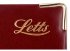 Ежедневник Letts LEXICON A5, позолоченный срез, недатированный, бургунди