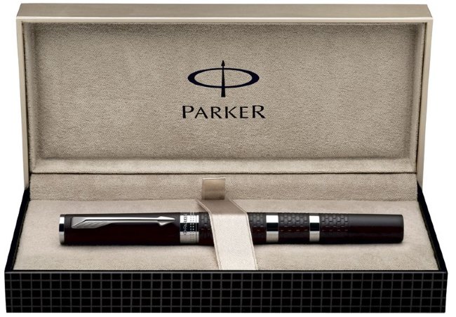 Ручка-5й пишущий узел Parker Ingenuity Large F501, Black Rubber & Metal СT