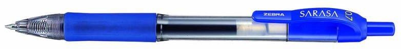 Ручки гелевые Zebra SARASA автоматические 0.7мм, синие (12 штук)