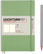 Записная книжка Leuchtturm Paperback В6+ (нелинованная), 123 стр., мягкая обложка, пастельно-зеленая