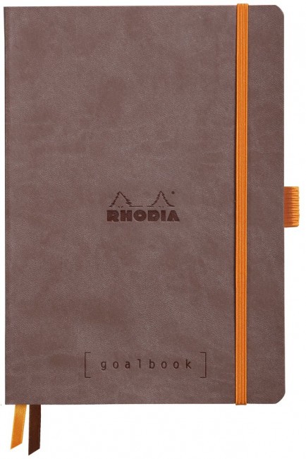Записная книжка Rhodiarama Goalbook в мягкой обложке, A5, точка, 90 г, Chocolate Шоколад Записная книжка Rhodiarama Goalbook в мягкой обложке, A5, точка, 90 г, Chocolate Шоколад