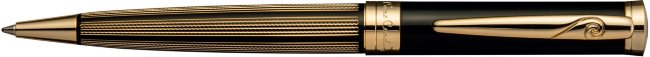 Шариковая ручка Pierre Cardin Elegant гравировка, черный лак, позолота Шариковая ручка Pierre Cardin Elegant гравировка, черный лак, позолота