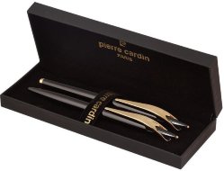 Набор: ручка шариковая и роллер Pierre Cardin Pen and Pen, Lacquer Black GT