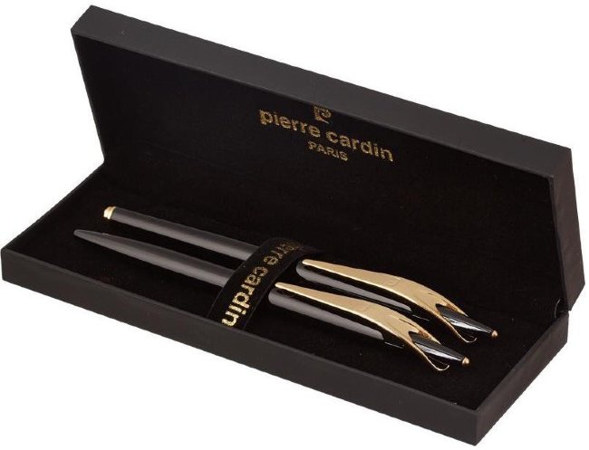 Набор: ручка шариковая и роллер Pierre Cardin Pen and Pen, Lacquer Black GT Набор: ручка шариковая и роллер Pierre Cardin Pen and Pen, Lacquer Black GT
