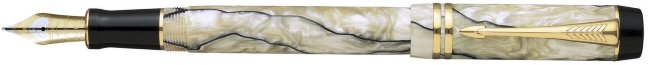 Перьевая ручка Parker Duofold F186 Internatinal, Pearl & Black