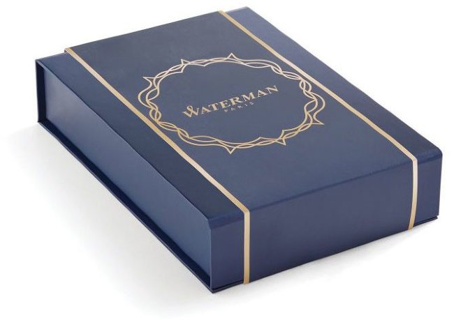 Набор: Шариковая ручка Waterman Carene De Luxe Black Silver GT, чехол, подарочная коробка Набор: Шариковая ручка Waterman Carene De Luxe Black Silver GT, чехол, подарочная коробка