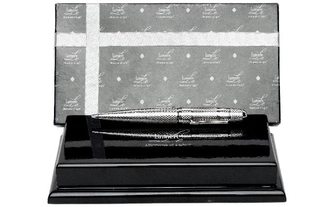 Шариковая ручка Le Lumiere Diamond Graduated Platinum GT Шариковая ручка Le Lumiere Diamond Graduated Platinum GT