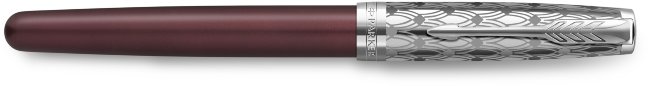 Ручка перьевая Parker Sonnet Premium F537 Metal Red CT F перо золото 18K Ручка перьевая Parker Sonnet Premium F537 Metal Red CT F перо золото 18K