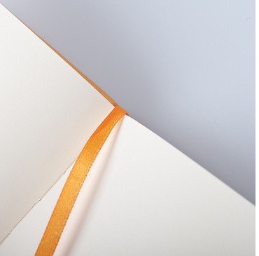 Записная книжка Rhodia Webnotebook в твердой обложке, A5, нелинованная, 90 г, оранжевый