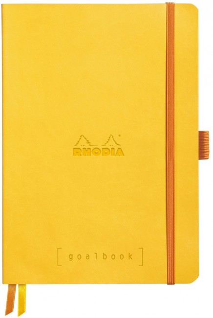 Записная книжка Rhodiarama Goalbook в мягкой обложке, A5, точка, 90 г, Daffodil Желтый Записная книжка Rhodiarama Goalbook в мягкой обложке, A5, точка, 90 г, Daffodil Желтый