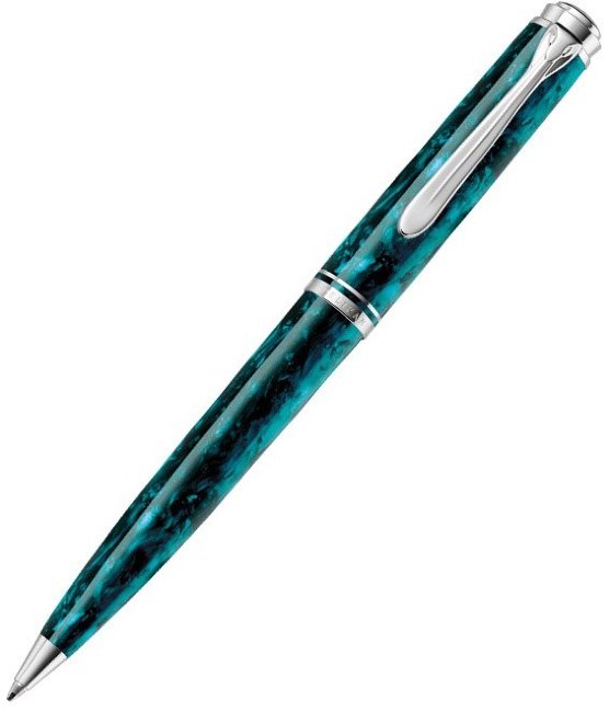 Ручка шариковая Pelikan Souveraen K805 Ocean Swirl, подарочная коробка Ручка шариковая Pelikan Souveraen K805 Ocean Swirl, подарочная коробка