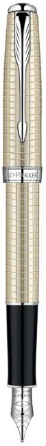 Перьевая ручка Parker Sonnet`10 Cisele Decal F535 Silver CT