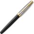 Ручка перьевая Parker Sonnet Premium F537 Metal Black GT F перо золото 18K