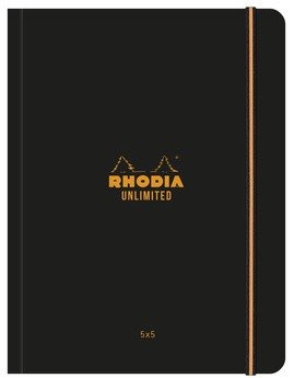 Записная книжка Rhodia Unlimited в мягкой обложке, A5+, клетка, 80 г, черный Записная книжка Rhodia Unlimited в мягкой обложке, A5+, клетка, 80 г, черный
