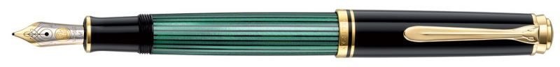 Перьевая ручка Pelikan Souveraen M 600, Black-Green GT